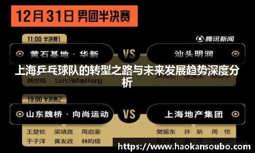 上海乒乓球队的转型之路与未来发展趋势深度分析